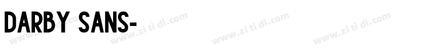 Darby Sans字体转换